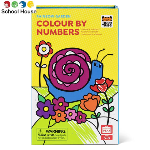 Color By Numbers Rainbow Garden
