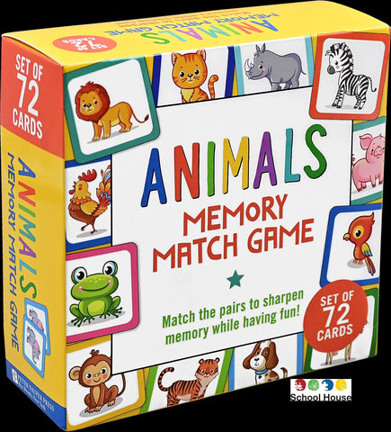 Animals Memory Match Game