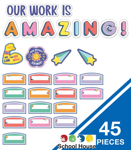 We Stick Together Our Work Is Amazing Bulletin Board Set