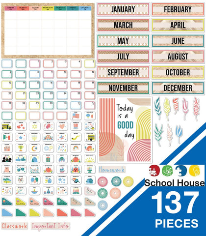 True To You Calendar Bulletin Board Set