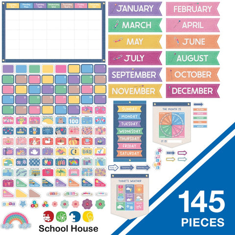 Crafty & Cool Calendar Bulletin Board Set