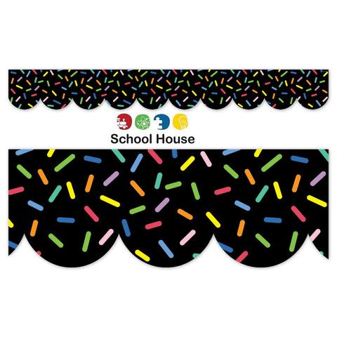 Core Decor Sprinkles On Black EZ Border