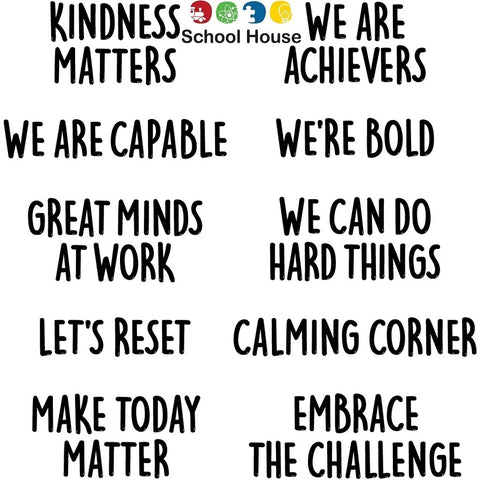 Mindset Motivation Punch Out Phrases