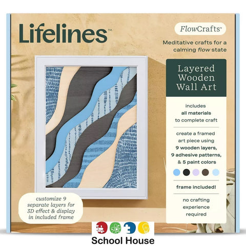 FlowCrafts Layered Wooden Wall Art