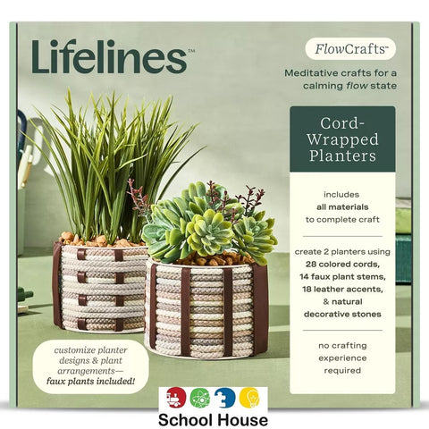 FlowCrafts Cord Wrapped Planters