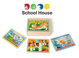 Pets In A Box:  4 - 12 Piece Puzzles
