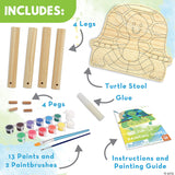Turtle Wooden Stool Paint Your Own