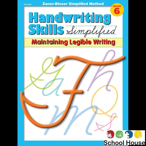 Handwriting Skills Grade 6 Workbook