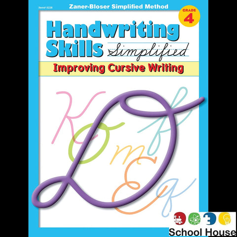 Handwriting Skills Grade 4 Workbook