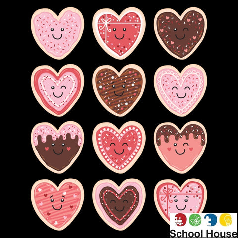Frosted Heart Cookies Stickers