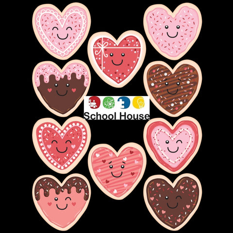 Frosted Heart Cookies Accents