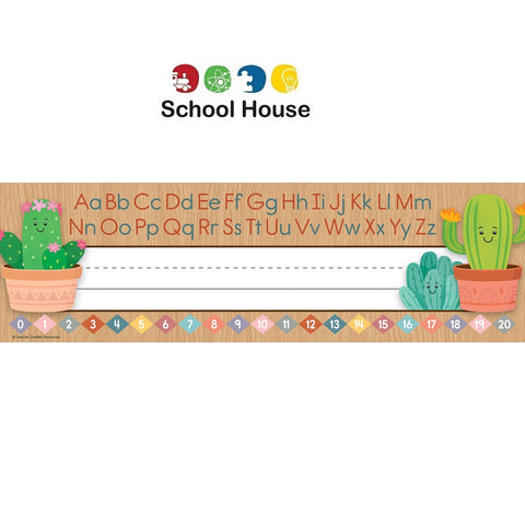 Happy Cactus Crew Name Plates