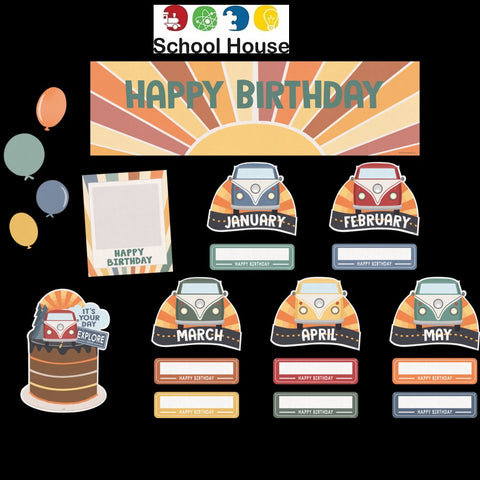Moving Mountains Birthday Mini Bulletin Board Set