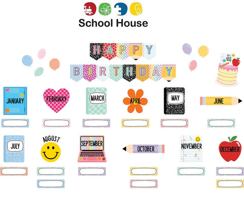 Cool For School Birthday Mini Bulletin Board Set