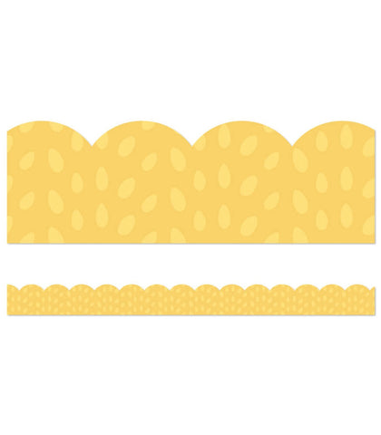 Grow Together Yellow With Dots Border