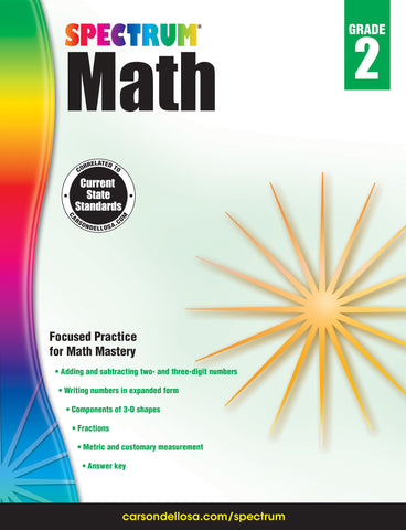 Spectrum Math 2 Workbook