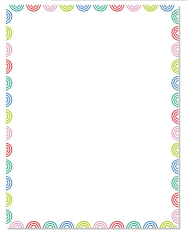 Rainbow Doodles Blank Chart