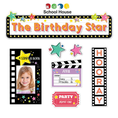 Star Bright Happy Birthday Mini Bulletin Board Set