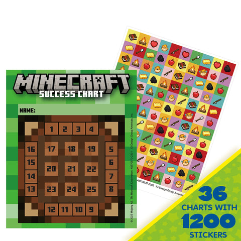 Minecraft Mini Reward Charts W/Stickers