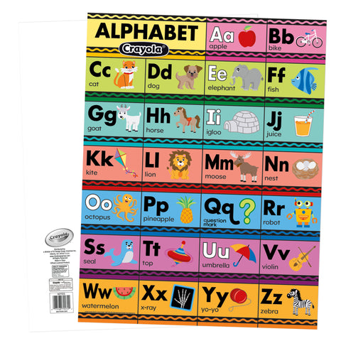Crayola Alphabet Chart