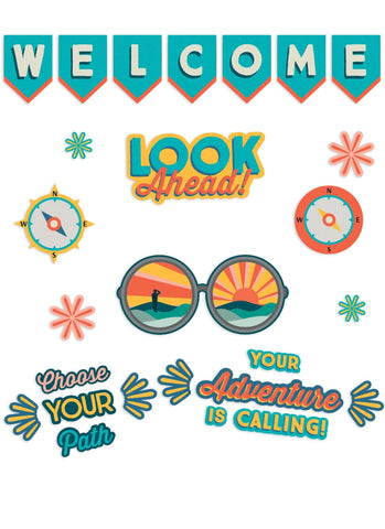 Adventurer Welcome Look Ahead Bulletin Board Set