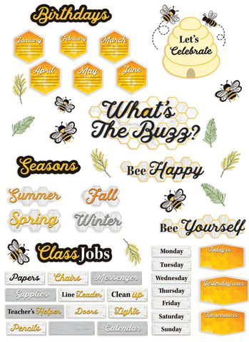 Hive Classroom Organization Bulletin Board Set