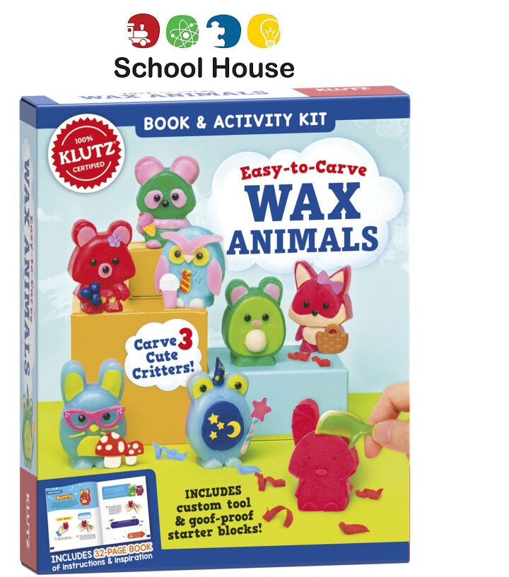 EasyToCarve Wax Animals Kit School House GB