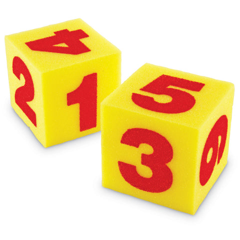 Giant Soft Numeral Cubes 2Pk