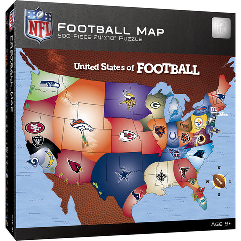 Nfl Usa Map Puzzle