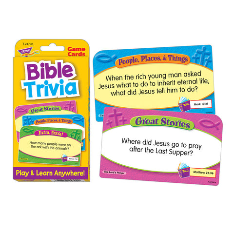Bible Trivia Game Cards