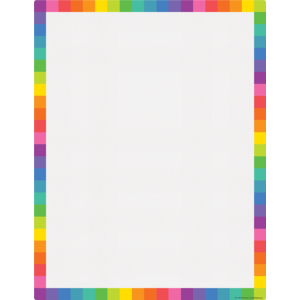 Colorful Blank Wipe Off Chart