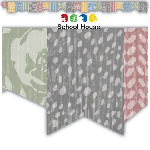 Classroom Cottage Pennants Border