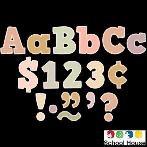 Terrazzo Tones 4 Inch Combo Letters