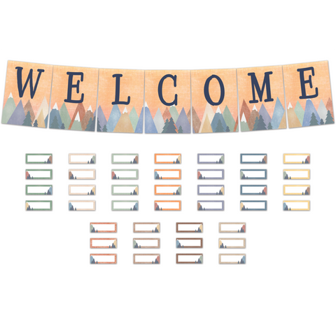 Moving Mountains Welcome Bulletin Board Set
