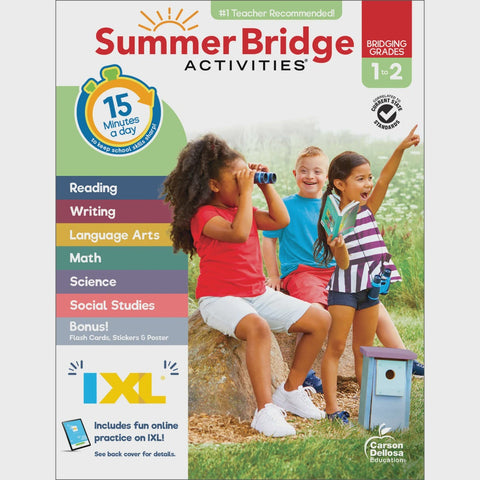 Summer Bridge Activities® Summer Workbook for 1st Grade to 2nd Grade – Daily Learning Activities to Prevent Summer Learning Loss