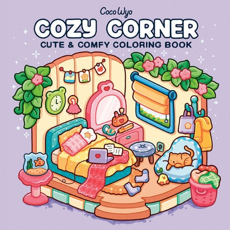 Cozy Corner Coloring Book – Relaxing Cute Coloring Pages for All Ages (45 Pages, 8x8 in)