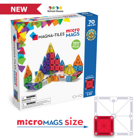 MicroMAGS Deluxe 70 Piece Magna-Tiles