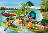 CAMPING WITH CAMPFIRE
