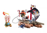 PIRATE RAFT WITH TREASURE