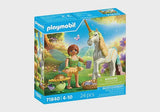 RAINBOW FLOWER WITH FAIRY COLLECTIBLE UNICORN