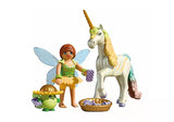 RAINBOW FLOWER WITH FAIRY COLLECTIBLE UNICORN