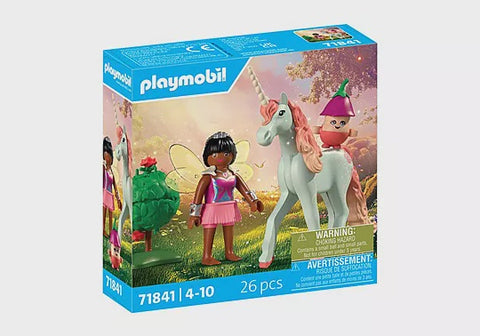 SKY ROSE WITH FAIRY COLLECTIBLE UNICORN