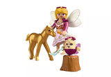 GOLDEN UNICORN FOAL WITH FAIRY