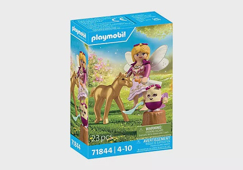 GOLDEN UNICORN FOAL WITH FAIRY