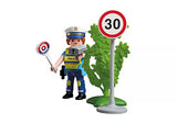 POLICE OFFICER W/ SPEED DETECTOR