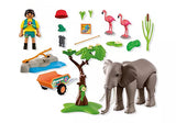 ELEPHANT W/ ZOOKEEPER