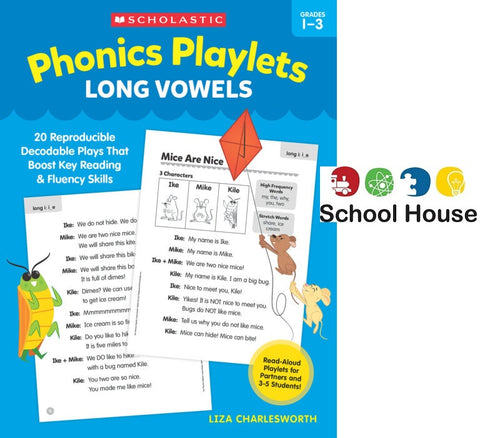 Phonics Playlets Long Vowels Book