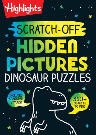 Scratch-Off Hidden Pictures Dinosaur Puzzle Book