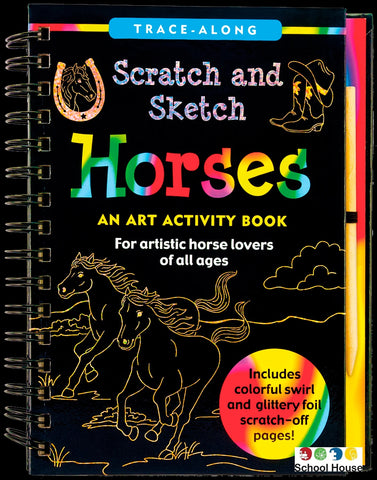 Scratch And Sketch Horses Trace