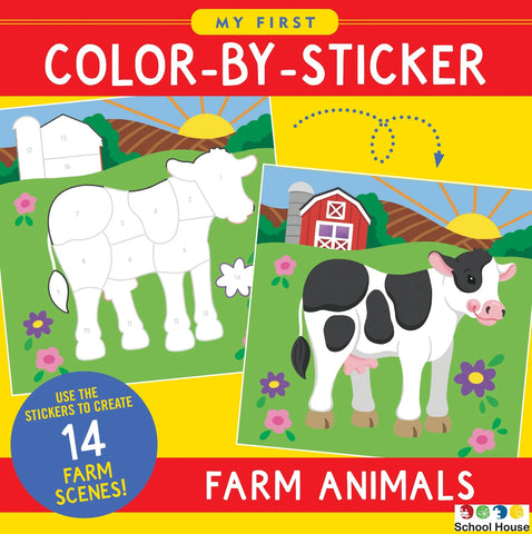 Color By Sticker Farm Animals Book